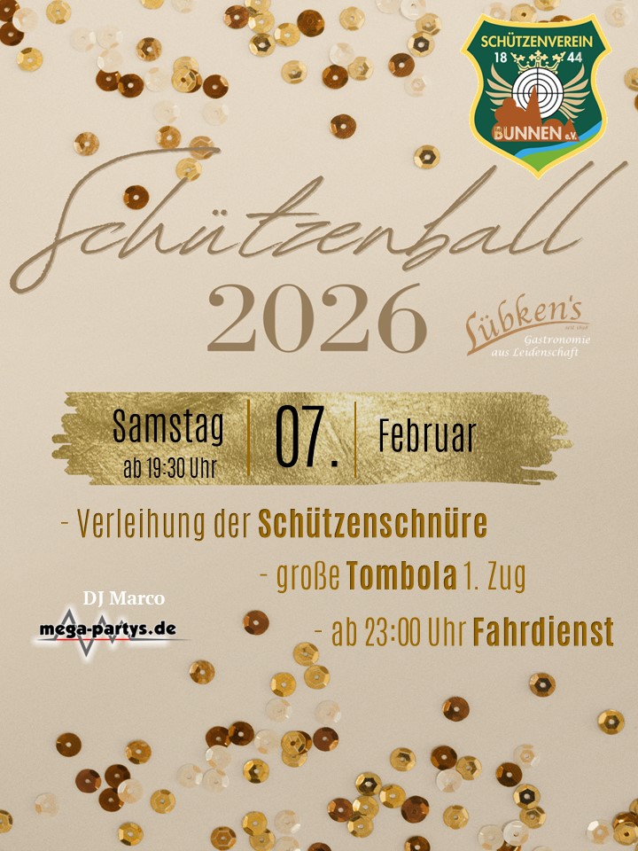 Schützenball 2026 @ Gaststätte Lübken